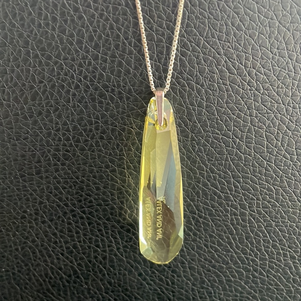 Swarovski Crystal Infusion pendant
Sterling chain